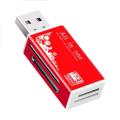 USB 2.0 4 in 1 Multi Memory Card Reader for SD/SDHC/Mini SD/MMC/TF Card/MS/SD Ultra/RS-MMC/HS-MMC/MS Pro Laptop Accessories. 