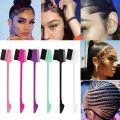 Hair Dye Brushes 3 Sided Comb Hair Edge Control Eyebrow Gel Brush Hairdressing Combs Hair Care Styling Tool Salon Barber Supply. 