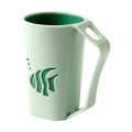 Double-layer mouthwash cup plastic simple with handle small fish wash cup household bathroom toothbrush cup. 
