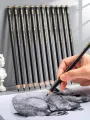 8 Pcs Faber-Castell Graphite Pitt Matt Pencil Set HB, 2B, 4B, 6B, 8B, 10B, 12B, 14B Sketching Drawing Artists’ Quality Amour zii. 