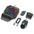 4 in 1 Bluetooth PUBG Gaming Keyboard Mouse Converter Combo for Smartphone and PC - Black. 