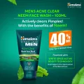 Himalaya Men Acne Clear Neem Face Wash - 100ml. 