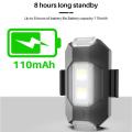 LED Anti-collision Warning Light USB Bicycle Tail Light 3 Colors Signal Light. 