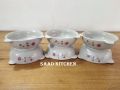 6 Pcs Ceramic Baby Soup & Food Serving Bowl Set. Snack Bowl Set, Gift And Home Decoration. Microwave Oven Save Off-White Color Ceramic Plate & Bowl set. CD:A70.. 