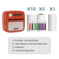 Mini Pocket Printer Portable Thermal Instant Photo Printing Label Maker Machine Support Receipt Label Memo Sticker Notes Lists Scrapbook DIY Journal Pictures.