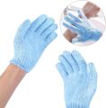 Solid Color Shower Bath Gloves Exfoliating Skin Wash Spa Massage Body Scrubber.