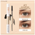 FOCALLURE Waterproof 2 In 1 Black Mascara Eyeliner 3D Fiber Natural Eyelash Growth Enhancer Lengthening Thicker Eye Lash Primer.