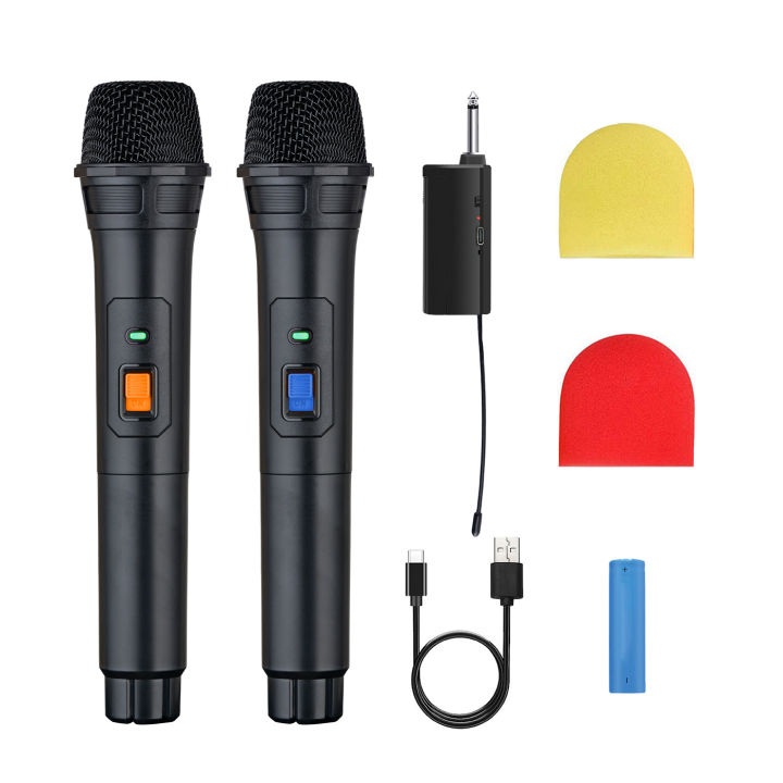 Heikuding%20Wireless%20Microphone%20Dynamic%20Microphone%20System%20for%20Karaoke%20Singing%20Dj%20Microphone%20Party%20Speaker%20-%20Image%207