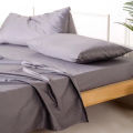 400 TC Long Staple 100% Combed Cotton Bedsheet - Charcoal Grey - OEKO-TEX Certified.