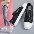 Sandals Female Tennis Shoes Student Shoes Korean Style 2024 New Summer Mesh Flat Lace Closed Toe Canvas Shoes Women's Shoes.