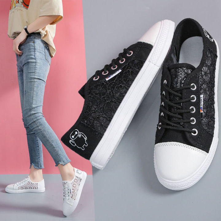Sandals%20Female%20Tennis%20Shoes%20Student%20Shoes%20Korean%20Style%202024%20New%20Summer%20Mesh%20Flat%20Lace%20Closed%20Toe%20Canvas%20Shoes%20Women's%20Shoes%20-%20Image%204