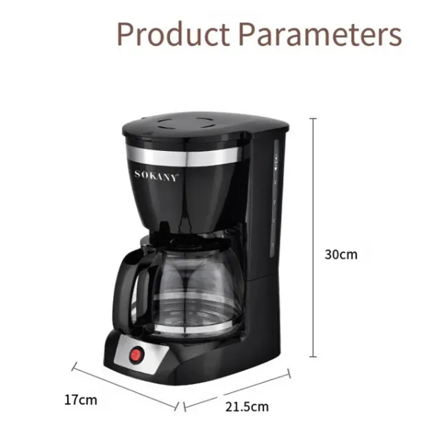 SOKANY%20950W%2012%20CUP%20COFFEE%20MAKER%20COFFEE%20MACHINE%20WITH%201.5L%20GLASS%20CARAFE%20AND%20KEEP%20WARM%20FEATURE%20FOR%20DRIP%20COFFEE%20-%20Image%202