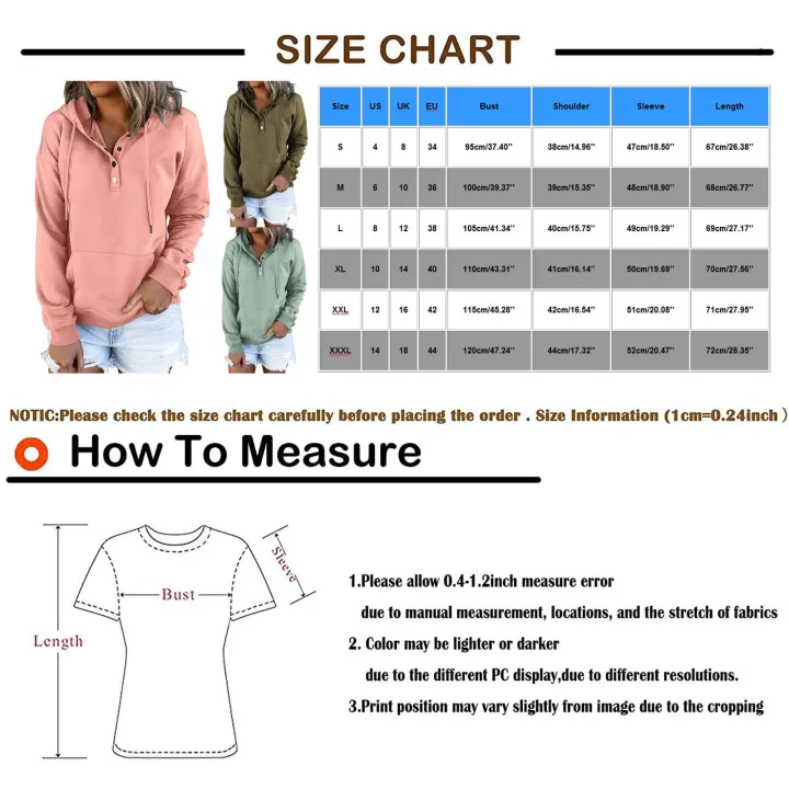 Fashion%20Women's%20Pullover%20Hoodies%20Tops%20Casual%20Solid%20Colors%20Button%20Down%20Long%20Sleeve%20Hooded%20Pocket%20Sweatshirts%20Sudaderas%20Mujer#35%20-%20Image%208