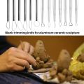 Polymer Clay Tools Pottery Ceramic Sculpting Tools Carving Ribbon Wire End Loop Clay Tools Set.