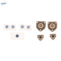 2 Set Rubber Conductive Pad Button Key Replacement Part for PS4 Controller. 