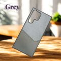 For Samsung Galaxy S22 Ultra Back Cover Case (Dual PU Leather Stitch | Professional Minimalist | Soft and Flexible)-E_Store.
