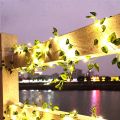 2M 20 LED Ivy String Lights – Artificial Green Leaf Vine with Battery Operated Fairy Lights for Home, Wall, Wedding & Party Décor.