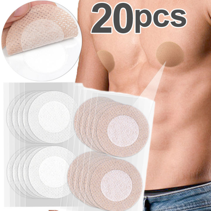 2/20PCS Men Nipple Cover Adhesive Chest Paste Women Invisible Lift Underwear Running Anti Friction Disposable Nipples Stickers