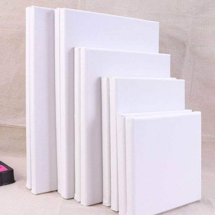 White Blank Canvas Artist Canvas Board Wood Painting combo peck 4x4/5x5x/6x6 -3pes