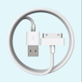 USB Cable for iPhone 4 4s iPad 2 3 iPod 30 Pin Metal Plug Charger Sync Cable for iPhone 4 4S Charging Data Cable Colour Black Or White Random 1 Pcs.