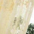 Window Tulle Drop Curtain Modern Floral Living Bedroom Sheer Panel Curtains. 