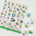 5D Hello Kitty Nail Stickers Sanrio Nail Supplies Nail Slider Kulomi My Melody Embossed Stickers Nail Art Decals.