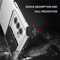 For OPPO A16 Phone Case Hard Sliding Lens Protect Kickstand Back Cover. 