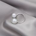 Elegant Women Open Rings Pearl Women New Accessories. 