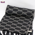 Black And White Woolen Scarf, Soft Muffler Stylish Fashion Scarf For Men And Women.