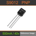 10Pcs- 2SC9012 2SC-9012 2SC 9012 C9012 PNP 20V 500mA Transistor TO-92 Package Transistor PNP Small Signal Transistor For Audio Amplifier Electrical Circuitry & Parts. 