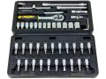 TOLSEN 46Pcs Socket Ratchet Wrench Set (1/4" Drive) Industrial Series  Model: 15138. 