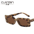 Square small frame sunglasses bag flower European and American simple fashion retro sunglasses. 