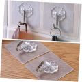 Transparent Adhesive Sticker Abs Plastic + Steel Hook Hanger, For Home.