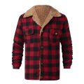 2021 Men's Fashion Plaid Coat Compound Cardigan Casual Blouse Plush Tops Coat High Quality Loose Comfy Daily Coat Dropshipping. 