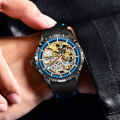 LIGE/LIGE Foreign Trade Special for Men's Hollow Automatic Mechanical Watch Multifunctional Waterproof Sports Watch.