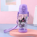 Cartoon Anime Straw Water Bottle Cute Portable Straw Cup Children Water Cup For Home Office School Travel Drink Cups. 