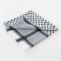 Classic Palestine Black White Keffiyeh Square Print Men Scarf Shemagh Headscarf Islam Arab Head Neck Scarves. 
