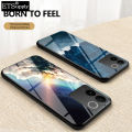 Phone case Vivo T2 Pro Couple Starry Moon Mirroe Glass Protector Meteor Start Back Cover Vivo T2 Pro case. 