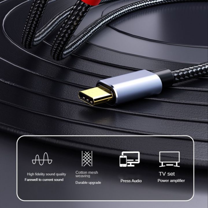USB%20C%20to%202RCA%20Type-C%20to%20Dual%20RCA%20Audio%20Cable%20Audio%20Video%20USB%20Cord%20for%20Phone,%20Tablet,%201M%20-%20Image%204