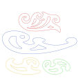 6 Pieces French Curve and Template Ruler Set Drawing Template Tool Circle Templates for Personal Drawing and Drafting.