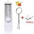JASTER OTG Usb Flash Drive 64G 32G 16G 8G 4G Pen Drive Thumb Drives Memory Stick Android Free TYPE-C Adapters Key Chain Pendrive.