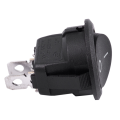 15Pcs SPST Black Button On/Off Round Rocker Switch AC 6A/250V 10A/125V.