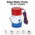 12V Submersible Water Pump 1100GPH Marine Bilge Pump Submersible Boat Water Pump 12V 3A 1100 GPH for Irrigation, Gardening, Swimming Pool, Ponds, Tanks, Pools, Spas Silent, Boat, Caravan, RV Submersible Boat. 
