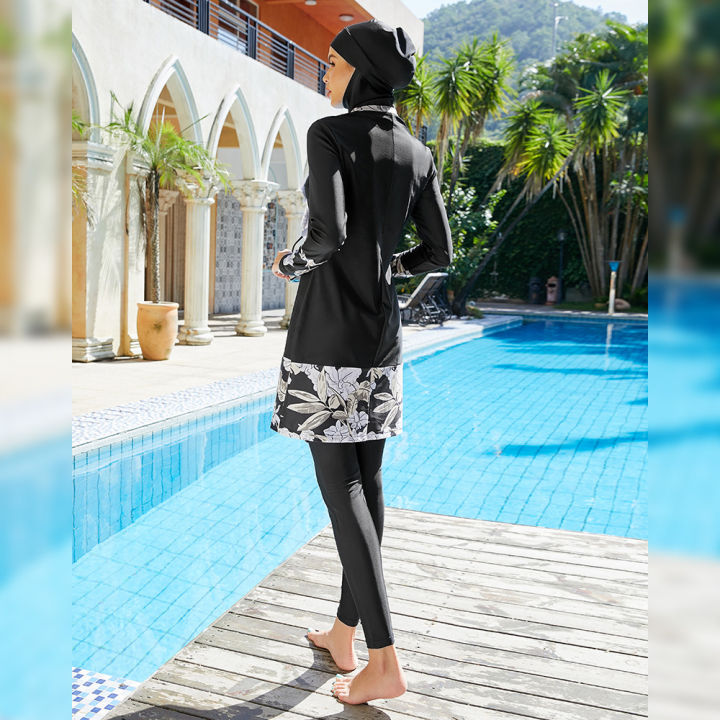 New%203PCS%20Burkinis%20Muslim%20Swimwear%20Islamic%20Swimsuits%20Women%20Full%20Cover%20Modest%20Swimming%20Suits%20Long%20Sleeve%20Swimwear%20Print%20Beach%20Wear%20-%20Image%203