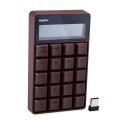 HXSJ Mofii SK-657 2.4G  Keyboard 20 Keys Numeric Keyboard Portable Calculator with LED Display for Accounting Office Pink. 