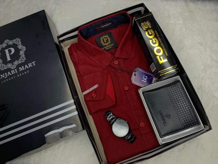 Gift combo premium quality full t-shirt set for men