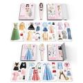 14.5*10cm Paper Magnetic Princess Dress Up Paper Doll Pretend Play Toy Encourage Creation Funny Clothes Dress Up Puzzle Game. 