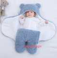Extra Soft Cute Newborn Baby Boy Blanket Lambswool Plush Unisex Baby Swaddle Wrap Jumpsuits Sleeping Bags. 