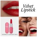 5 Colors Velvet Matte Lipstick Mini Capsule Design Waterproof Sweatproof Long-lasting Natural Non-fade Portable Cosmetics. 