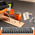 36 Pcs Steel Metal Stamping Set 1/8 Inch(3mm) with 50 Pcs Aluminum Plant Label, Steel Number and Letter Stamp Tool Kit.